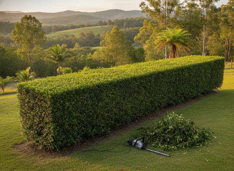 Hedge Trimming performed by Canberra Arborist in the Canberra