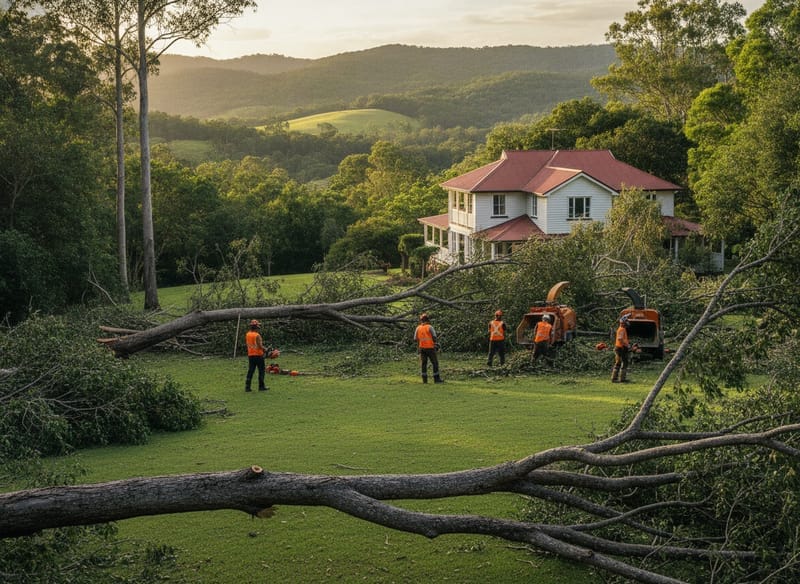 Storm Damage Tree Removal performed by Canberra Arborist in the Canberra
