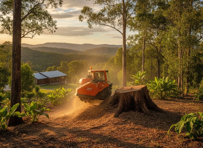 Stump Grinding performed by Canberra Arborist in the Canberra